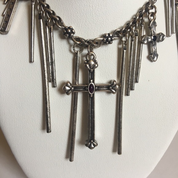 Lucky Brand Silver Cross Bracelet - Picture 2 of 4